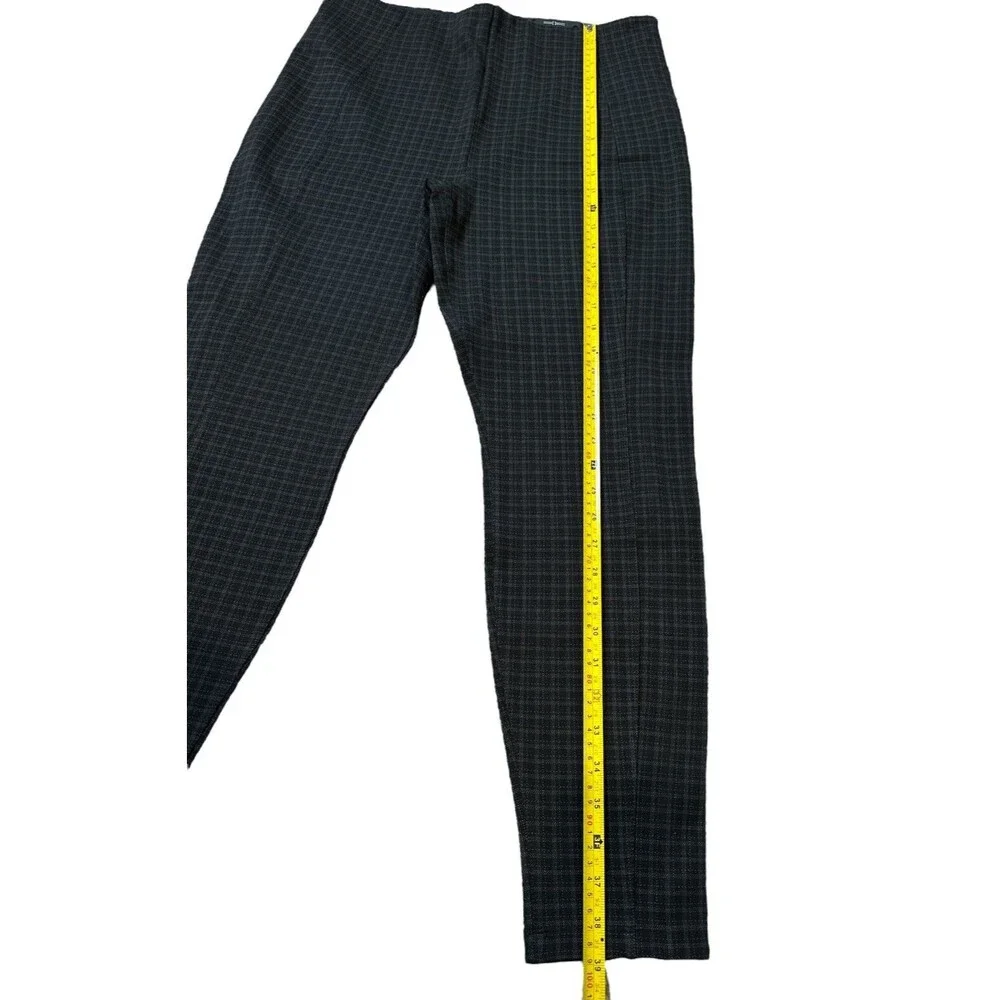 Liverpool LA Carolyn Classic Ankle Leggings‎ Size 14/32 Black Plaid Pattern NWT